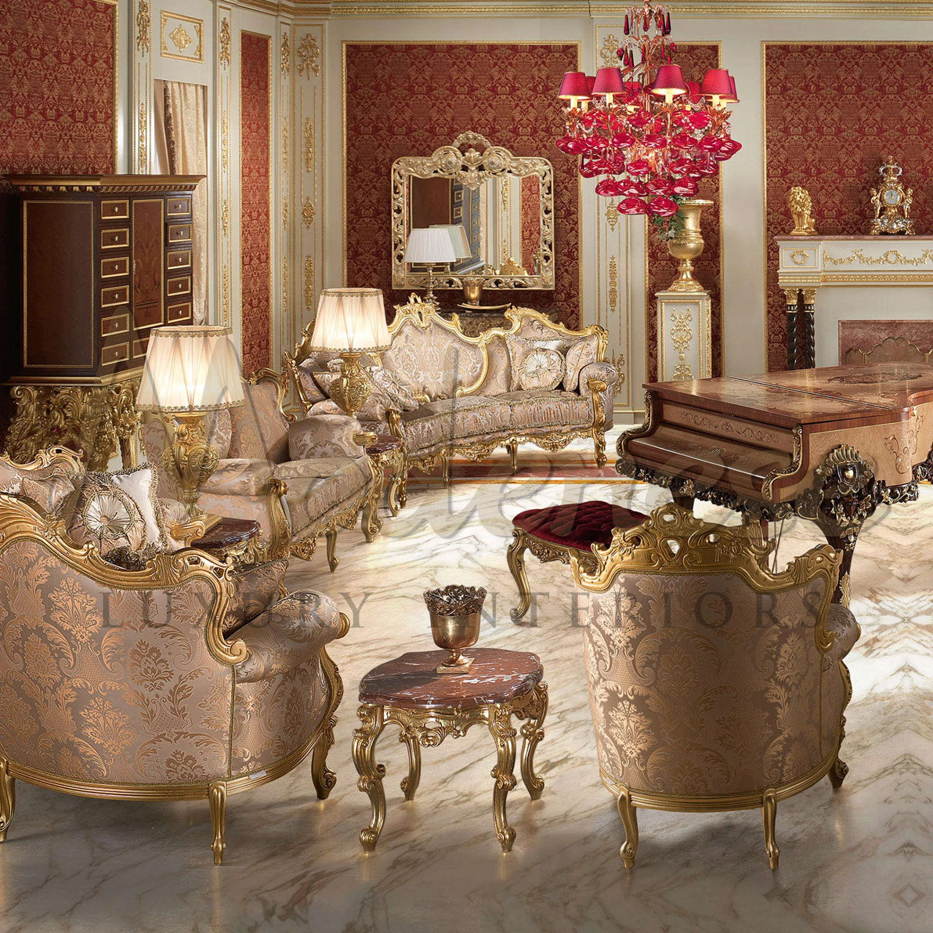 Italian Baroque Handcrafted Sofa: Artistry Meets Comfort in Every Detail