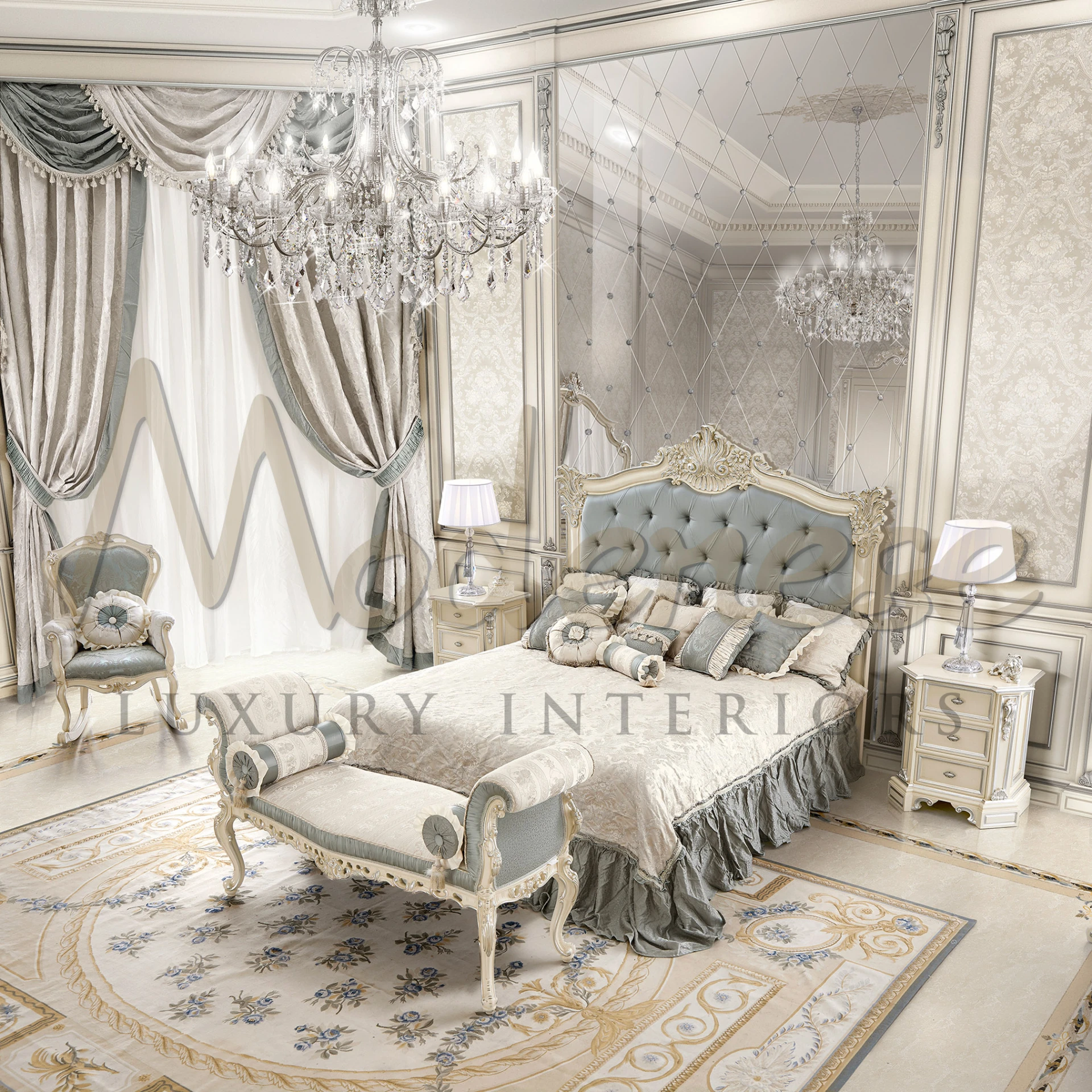 Add a touch of sophistication to your bedroom with our Venetian Style Bed Bench. With its ornate design and comfortable seating, it's both functional and stylish.