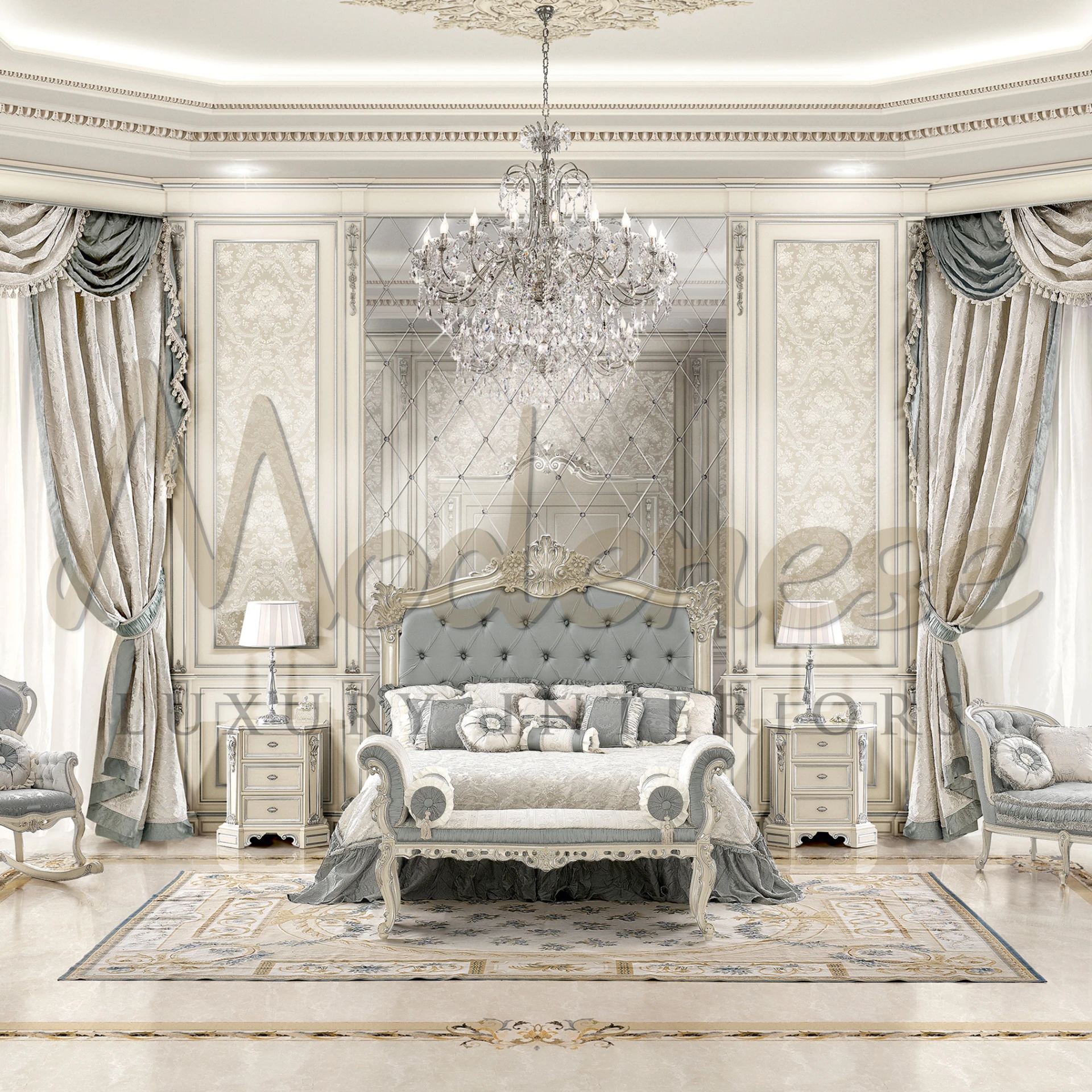 Transform your sleeping quarters into a sanctuary of luxury with our Venetian Style Bed Bench. With its lavish detailing and plush cushioning, it's the epitome of indulgence.