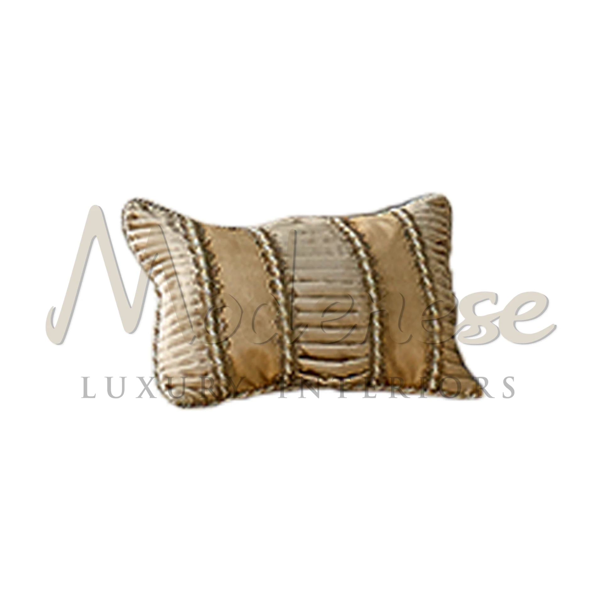 A luxury cushion offering a spectrum of styles, from bold and vibrant to soft and subtle, with high-quality Italian textiles.