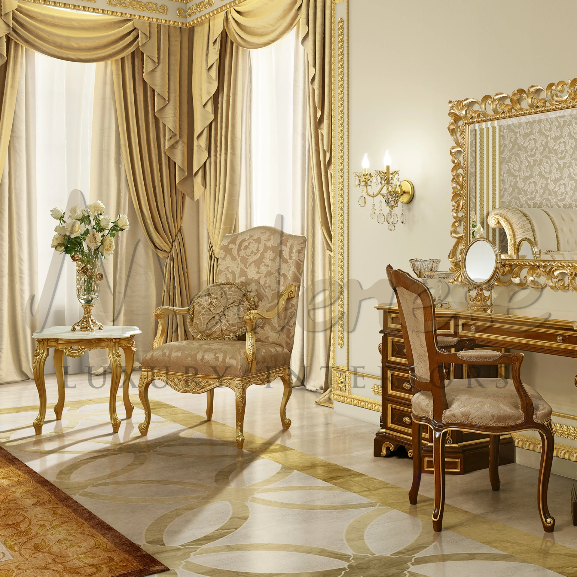 Elegant Statement: Modenese's Classic Side Table for Timeless Interiors