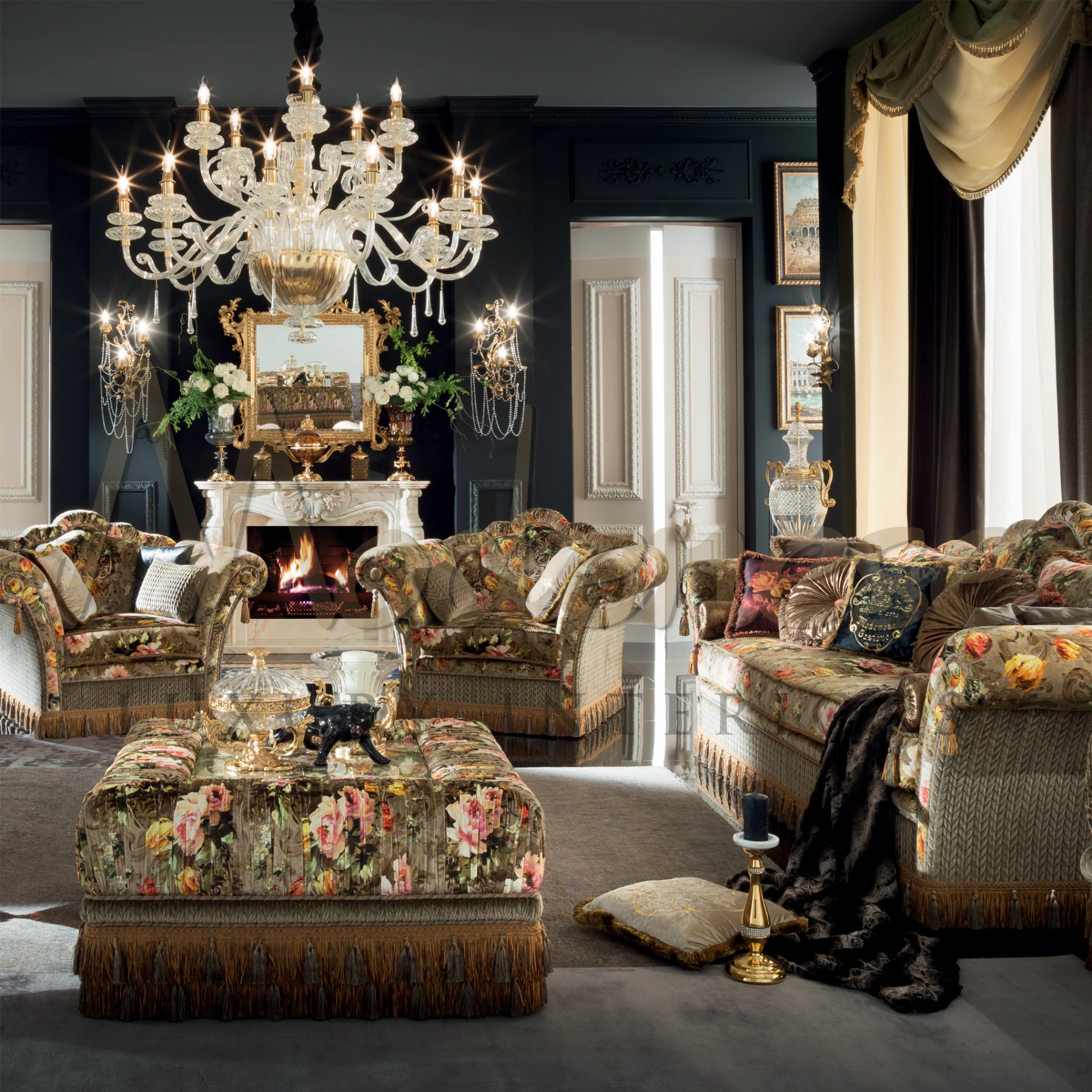 Showcasing sleek lines and refined patterns, the Modenese Furniture Designer Pillow epitomizes modern sophistication.