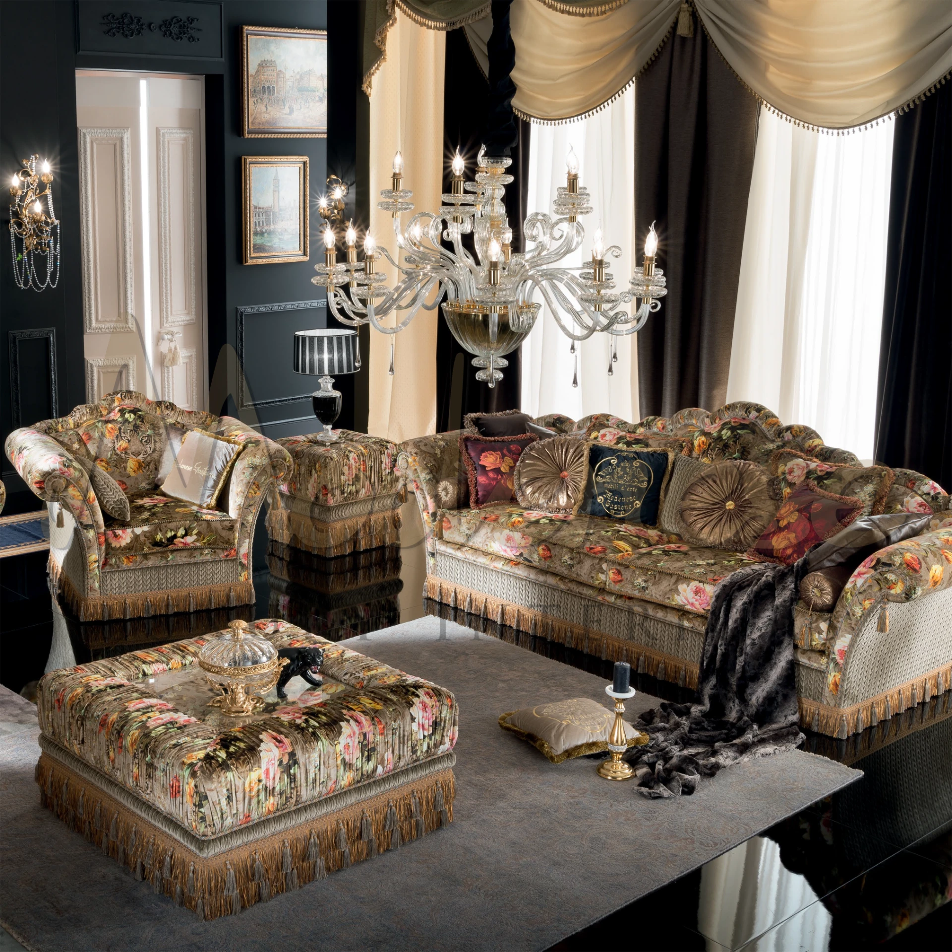 Elegant and innovative, the Modenese Furniture Designer Pillow features exceptional craftsmanship and unique textures.