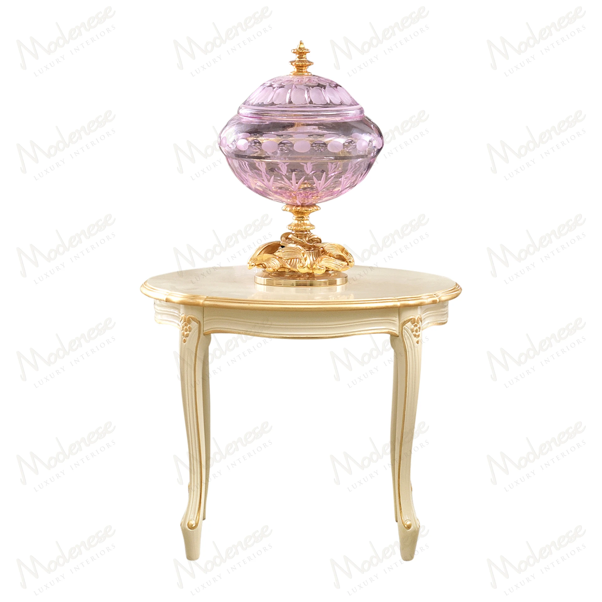 Aurora Charm Side Table with wooden structure and top, featuring a sleek modern design Suitable for contemporary interiors