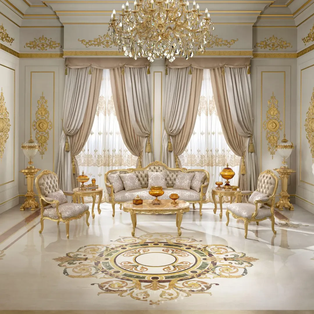 Luxury classic majilis classic furniture for royal villas and palaces handmade in italy